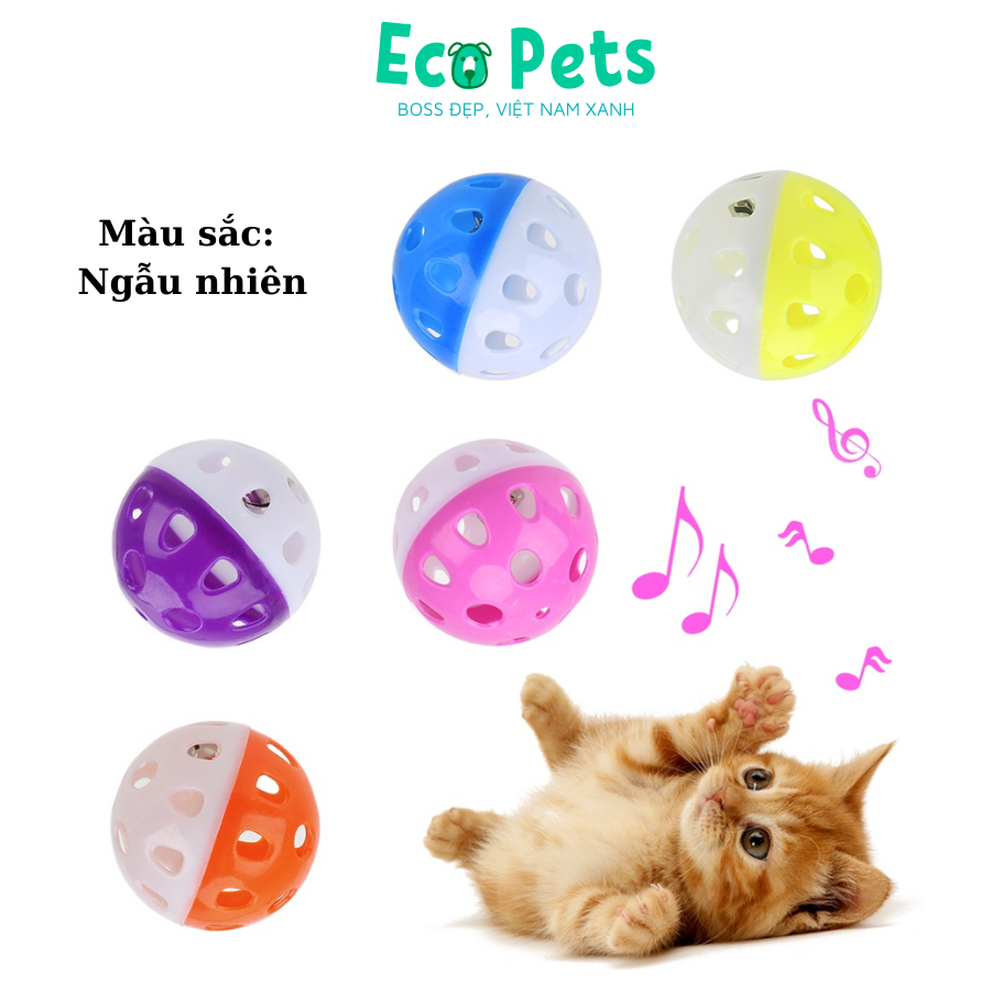 Đồ chơi cho mèo ECOPETS banh đồ chơi bằng nhựa dành cho mèo cưng đồ chơi giải trí cho mèo đáng yêu 