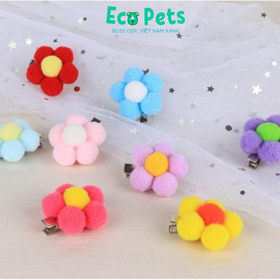 Phụ kiện thời trang cho chó mèo bông nơ đeo cho chó mèo cosplay chụp ảnh siêu dễ thương ECOPETS