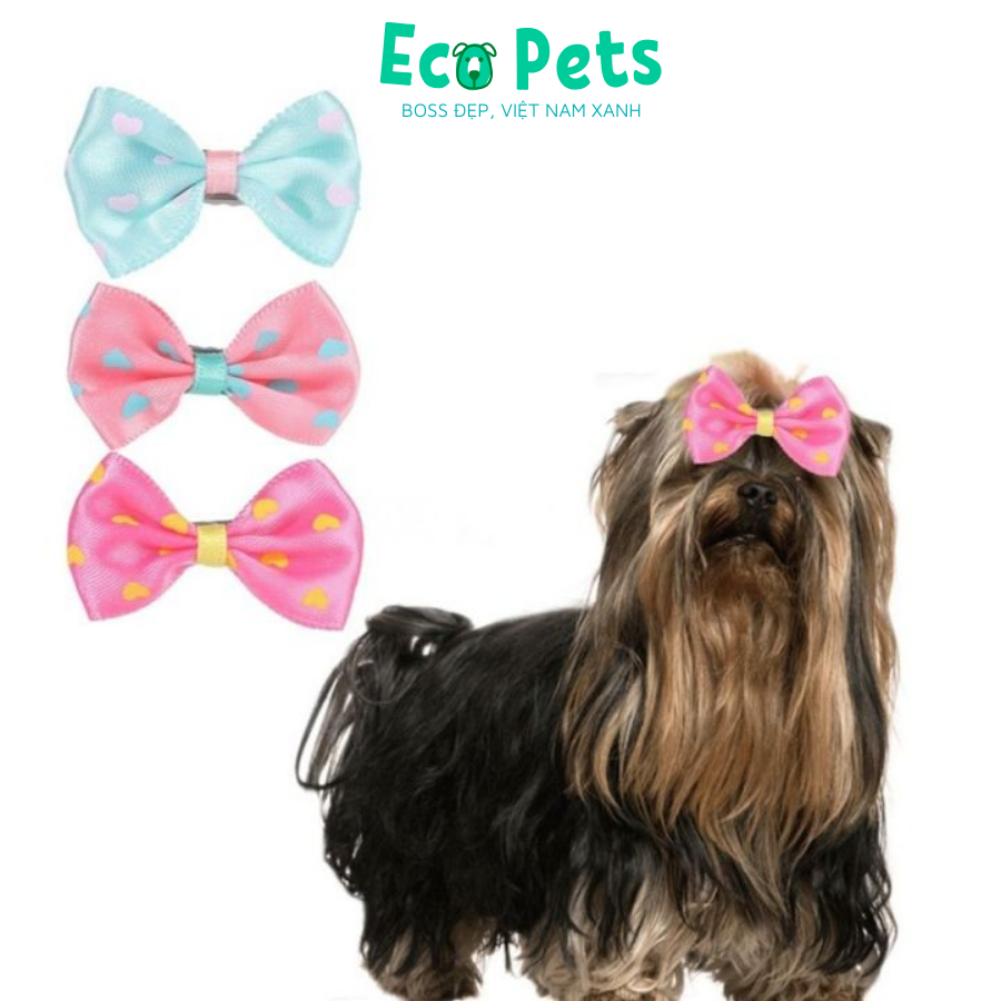 Phụ kiện thời trang cho chó mèo bông nơ đeo cho chó mèo cosplay chụp ảnh siêu dễ thương ECOPETS