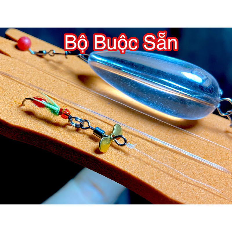 Thẻo bọ thìa xoay câu cá mương buộc sẵn hoàn chỉnh