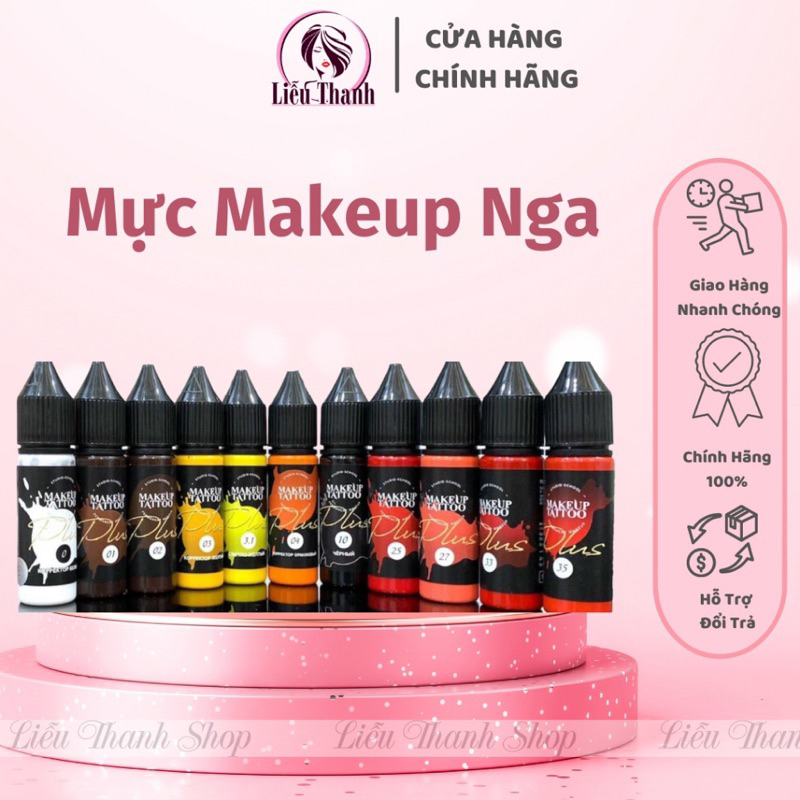 Mực Make Up Nga, mực hữu cơ an toàn siêu bám ( ship hoả tốc)