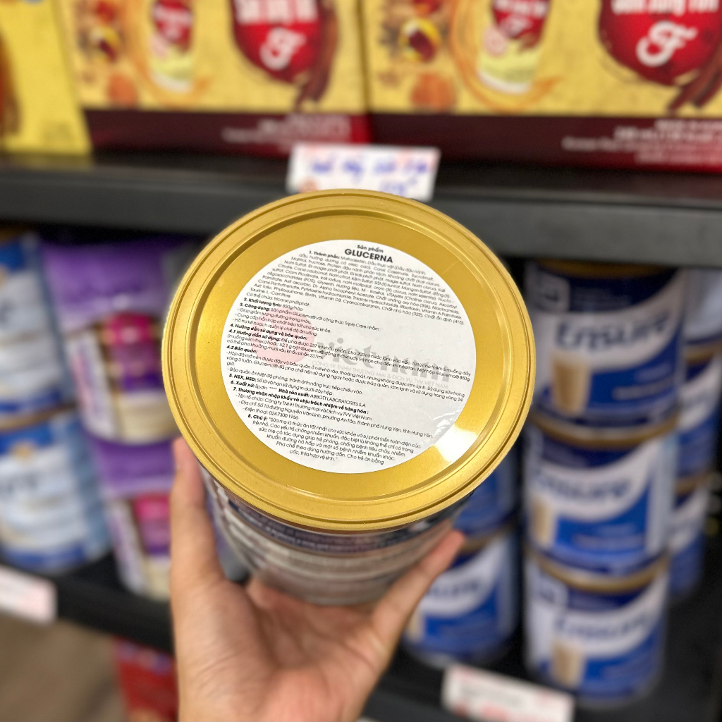Sữa Glucerna Úc 850g dành cho người tiểu đường hương Vanilla