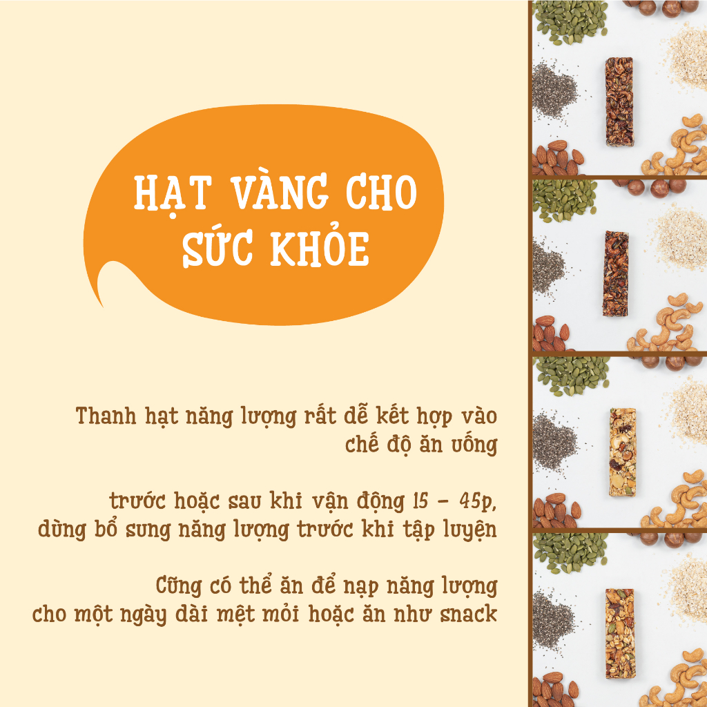 Thanh Hạt Dinh Dưỡng Mix Vị Rong Biển, Hạt Điều, Hạnh Nhân, Yến Mạch, Trái Cây Faminuts - Thanh Ngũ Cốc Ăn Kiêng