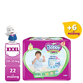 Tã/Bỉm Quần Bobby M76/L68/XL62/XXL56 tặng 8 miếng ,XXXL22 (Hàng tặng kèm tùy thời điểm khuyến mãi)