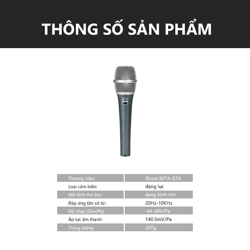 Micro karaoke có dây,shuer/Beta87 micro có dây,micro hát karaoke,giọng hát rõ và tràn đầy