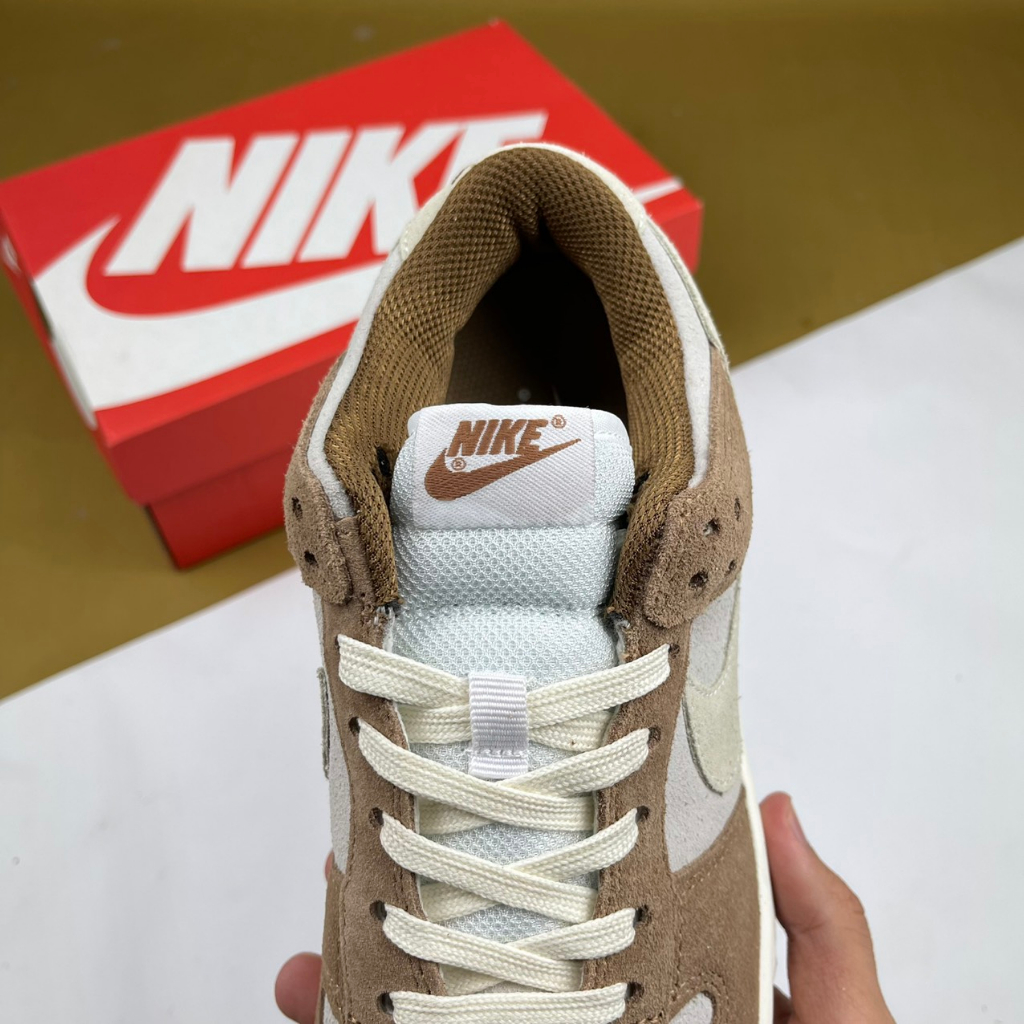 Giày SB Dunk Low Premium Medium Curry, SB Nâu Bản Da Nhám - Cat.Shoes