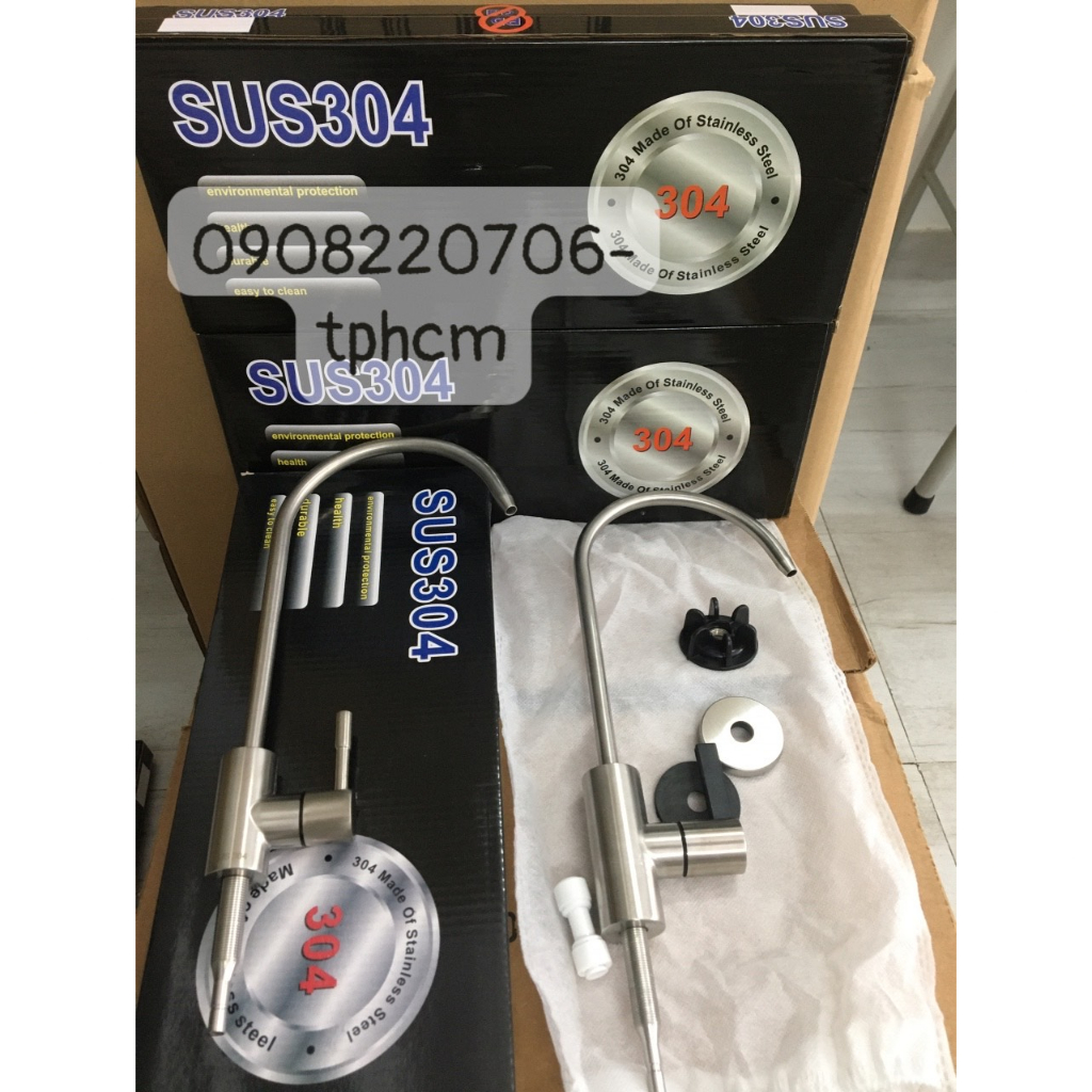 Vòi inox máy lọc nước, vòi máy lọc nước RO - Nano - UF - Kangen-ion kiềm