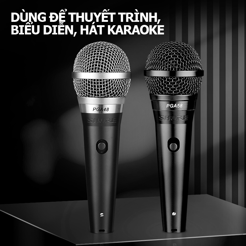 Shuer/PGA48/58 micro có dây,micro hát karaoke,micro karaoke có dây,giọng hát rõ và tràn đầy