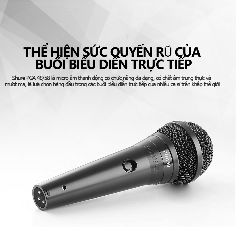 Shuer/PGA48/58 micro có dây,micro hát karaoke,micro karaoke có dây,giọng hát rõ và tràn đầy