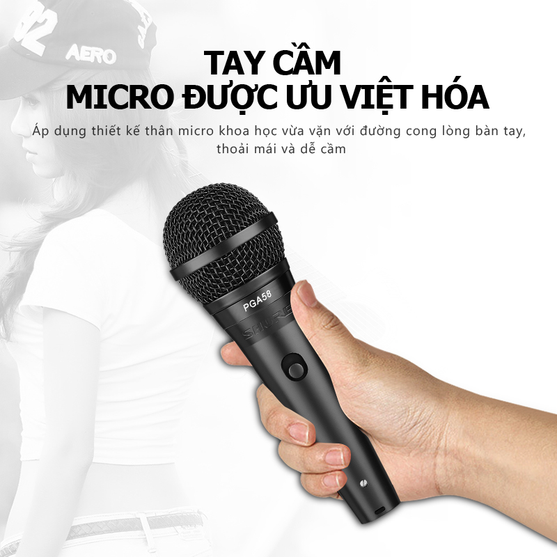 Shuer/PGA48/58 micro có dây,micro hát karaoke,micro karaoke có dây,giọng hát rõ và tràn đầy