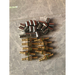 Com bo 10 Đầu cos bấm dây áp lực máy rửa xe, dây xịt phun thuốc - đầu 10