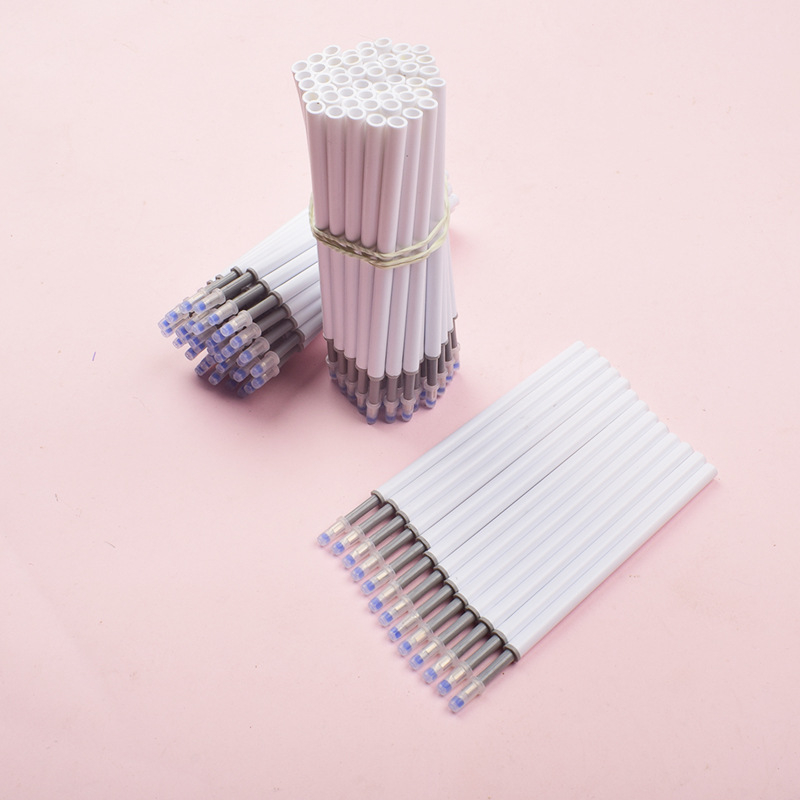 Combo 50 Ruột Bút Mực Gel Màu Trắng Đen Ngòi 0.5mm Nati Store