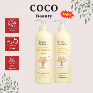 Dầu Gội Xả Biotin & Collagen VOUDIOTY New Cho Bạn Mái Tóc Mềm Mượt Và Giảm Gãy Rụng Với Dung Tích 500ML.