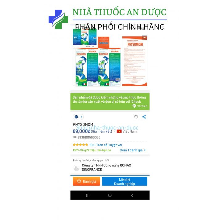 Dung dịch vệ sinh mũi PHYSOMOM giúp giảm nghẹt mũi, sổ mũi, khò khè, giúp thông mũi dành cho người lớn và trẻ em