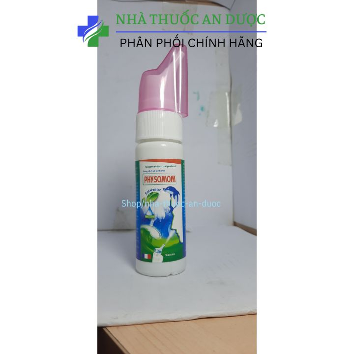 Dung dịch vệ sinh mũi PHYSOMOM giúp giảm nghẹt mũi, sổ mũi, khò khè, giúp thông mũi dành cho người lớn và trẻ em