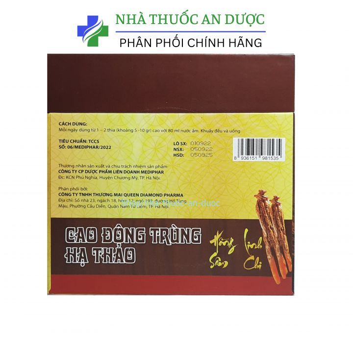 Cao đông trùng hạ thảo giúp tăng sức khoẻ, ăn ngủ ngon, giảm đau đầu chóng mặt hộp 500g