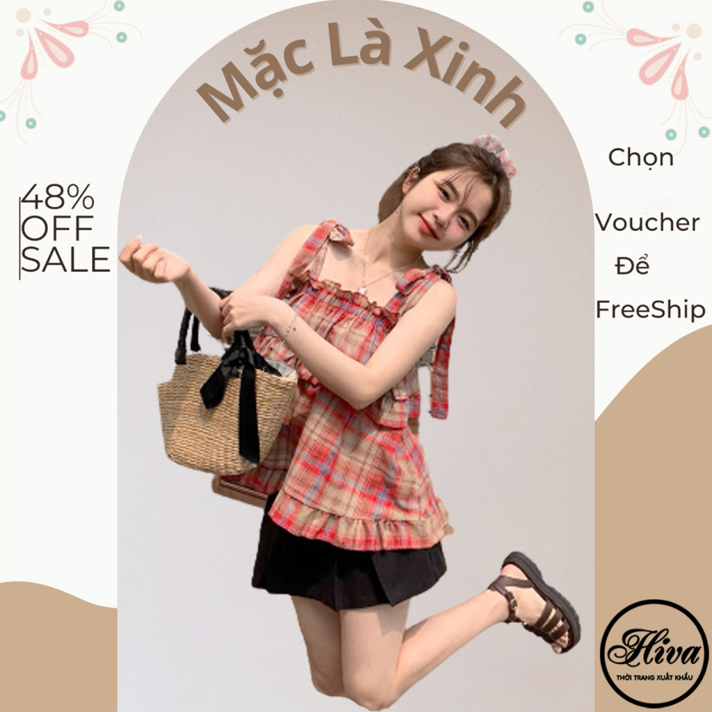 Áo sơ mi nữ form rộng babydoll 2 dây kiểu thiết kế ulzzang đu ido BlackPink