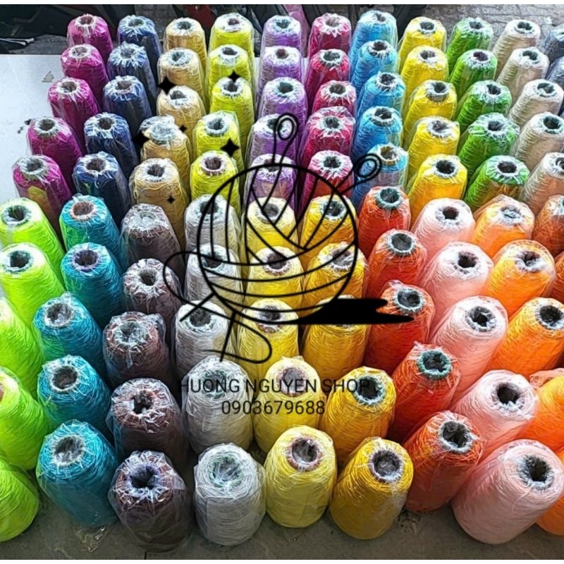 Dây chỉ dù,dây tim Dây dệt đủ màu sắc nguyên liệu làm dreamcatcher, vòng tay.bảng 1/3