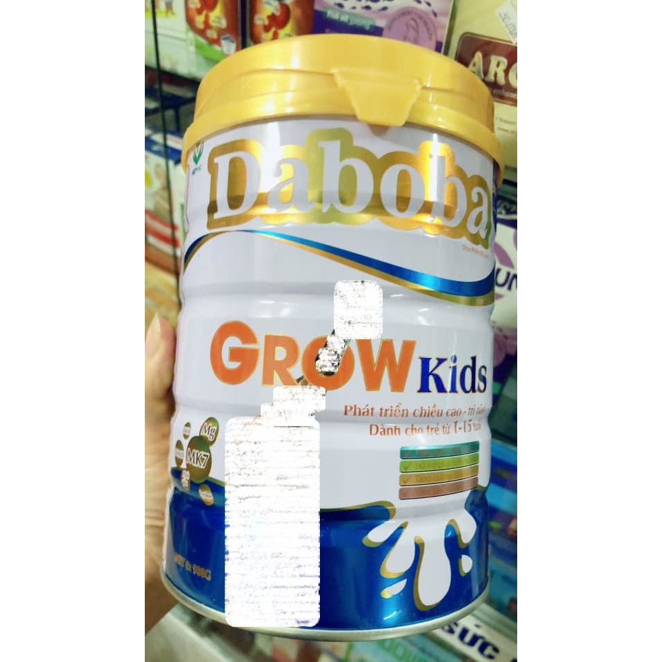 Sữa tăng trưởng chiều cao Daboba Grow Kids 900g - Tăng chiều cao, phát triển trí não