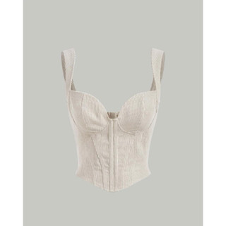 Áo croptop hai dây bản to chất thun gân cá tính - MIRA TOP