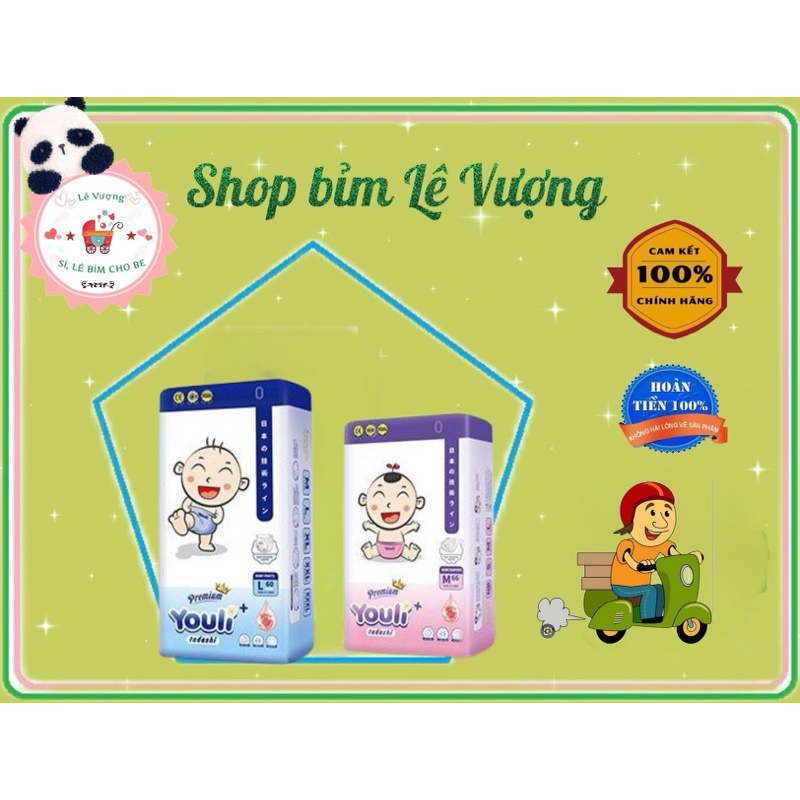 (CHÍNH HÃNG) Bỉm Youli tý Organic mềm mại cho bé