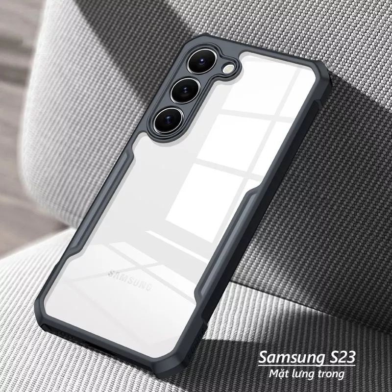 Ốp lưng xundd cho samsung S23 ultra/S23 plus/S23  lưng trong viền Tpu chống sốc.