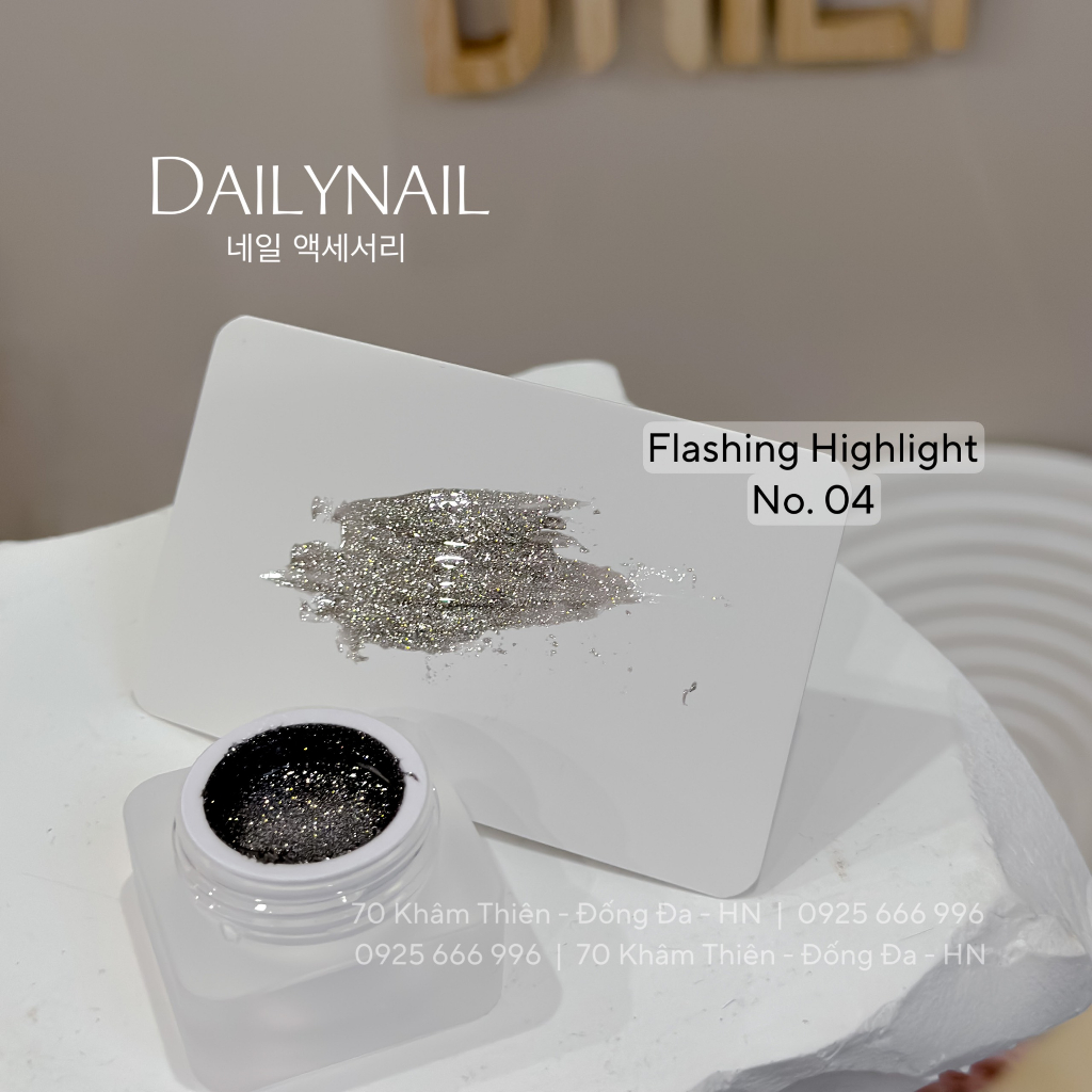 Gel vẽ nhũ Daily siêu sáng hũ vuông