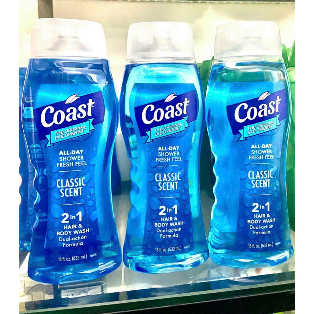 SỮA TẮM COAST HAIR & BODY WASH 2in1 MỸ 946ML