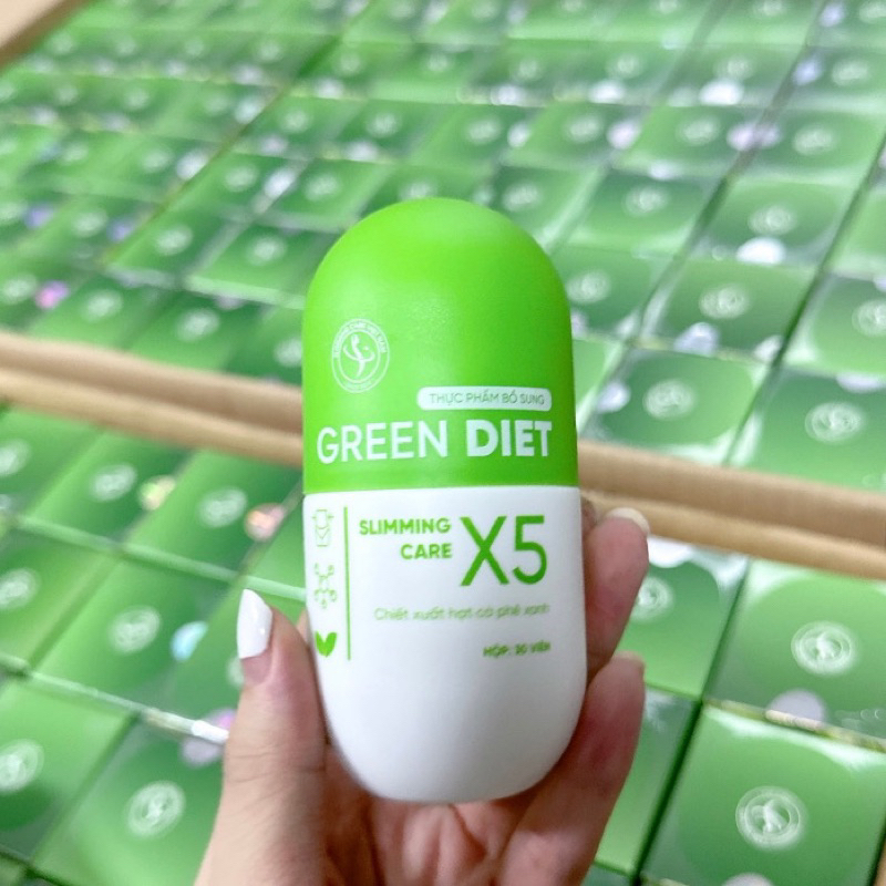 Viên Thảo Mộc Giảm béo Thải Độc Tăng Cường Sức Khoẻ Green Sliming Care X5
