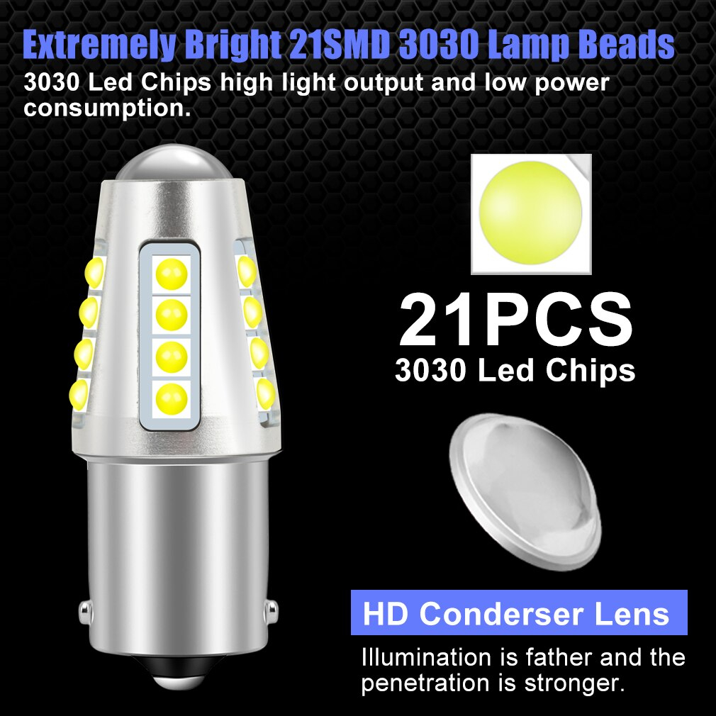 Cree 3030 1 bóng đèn 1156 BA15S BAU15S, 1157 BAY15D, T20 7440 7443 gắn đèn phanh, xi nhan ô tô siêu sáng
