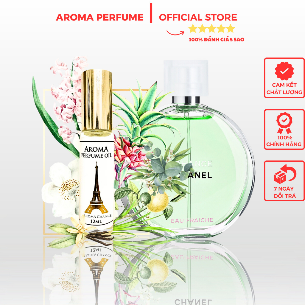 Nước Hoa Pháp AromaChanel Chance Fraiche Nữ Tính, Tươi Mát