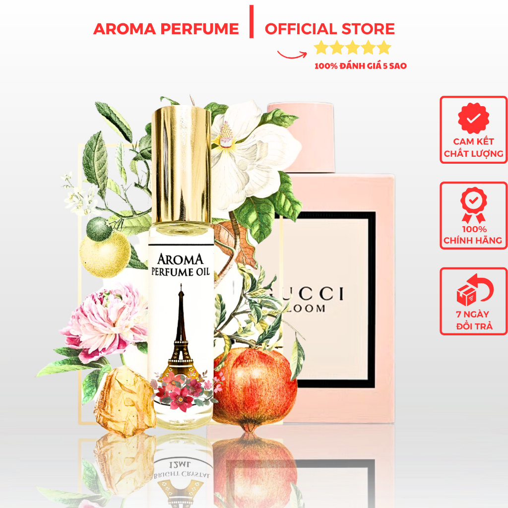 Nước Hoa Pháp AromaGucci Bloom Nữ Tính, Nhẹ Nhàng, Tinh Tế