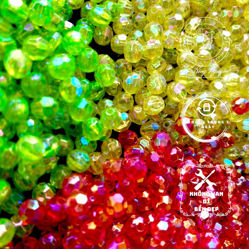 25Gr 50gr 10gr hạt cườm 6mm đủ màu sắc trang trí gắn hoa bonsai , Bonsai Handmade 17, Bonsai mini để bàn,bonsai