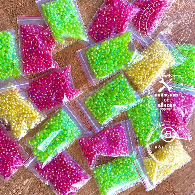 25Gr 50gr 10gr hạt cườm 6mm đủ màu sắc trang trí gắn hoa bonsai , Bonsai Handmade 17, Bonsai mini để bàn,bonsai