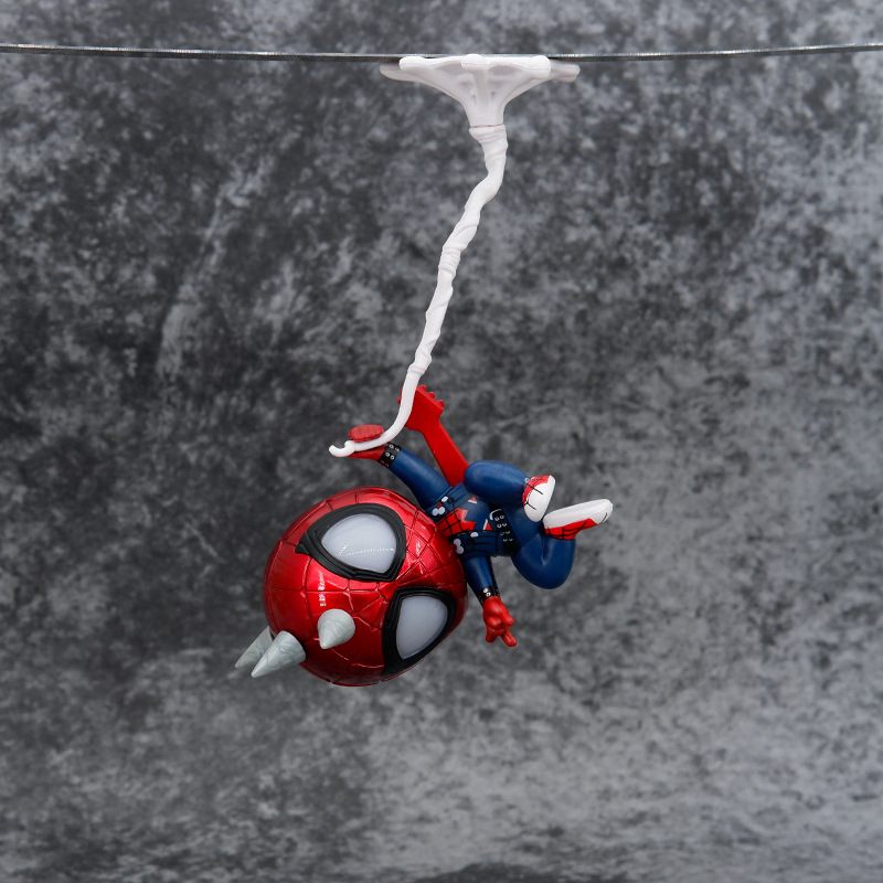 Mô Hình bộ 5 Spider-Man cao 9-18cm có nam châm gắn siêu chắc - Mô Hình Ntkfigure