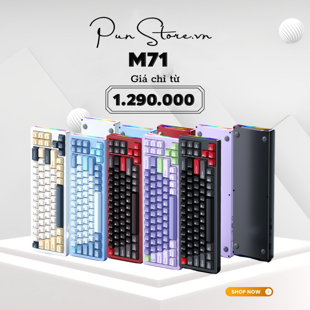 Bàn phím cơ XM - M71 3 Mode