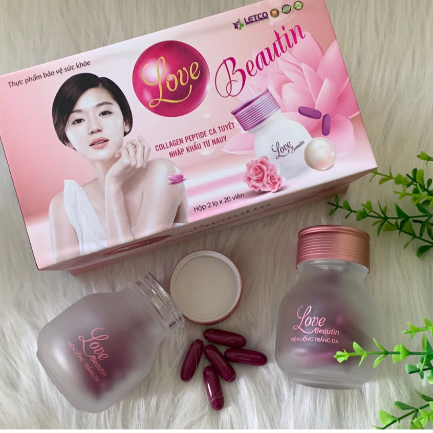 Love Beauy, viên uống đẹp da chống nắng, giúp trắng da, ngừa nám, tàn nhang
