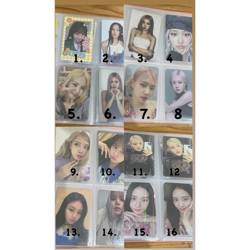 CARD BLACKPINK (OFFICIAL ,FANSITE-BLOOM)  (ĐỌC KĨ MÔ TẢ)