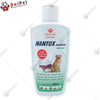 Sữa Tắm Hantox Shampoo HanVet Xanh Nhũ Bạc 200ml