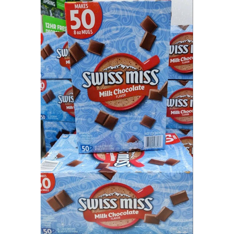 Bột cacao sữa Swissmiss 50 gói -1,95kg của Mỹ