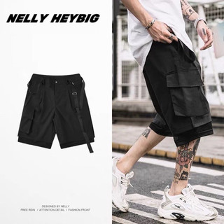 Quần short Nelly Heybig dáng unisex form rộng 39 12 50