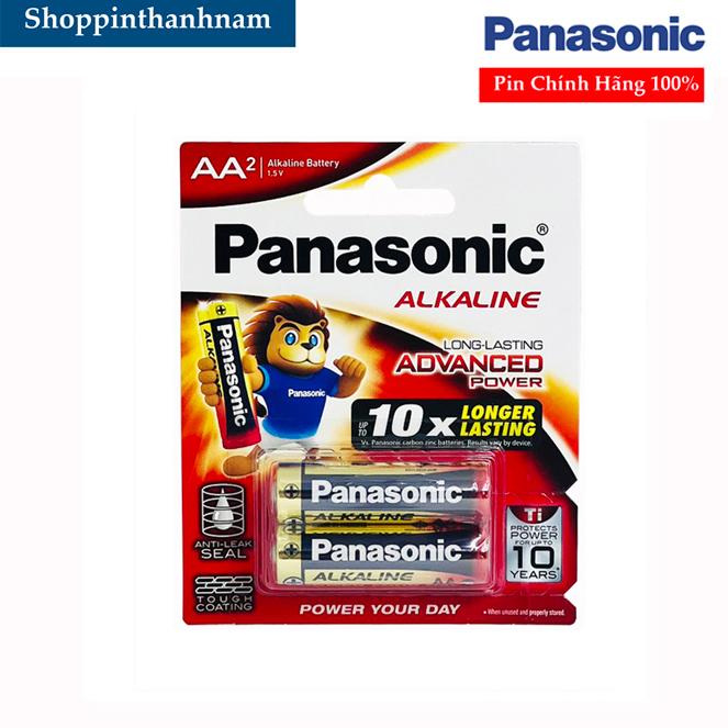 Pin Panasonic AA / AAA 1,5V Alkaline Cao Cấp Vỉ 2 Viên