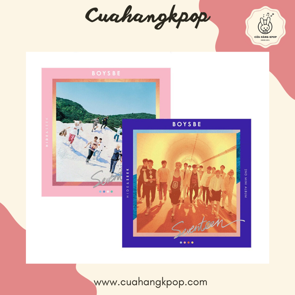ALBUM SEVENTEEN - BOYS BE có sẵn chọn màu