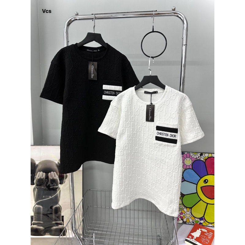 Áo Phông Nam Nữ in chữ DSQ Icon trước ngực - chất thun cotton co giản hình in ép nhiệt cao cấp giá rẻ