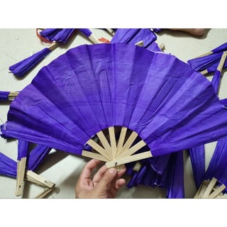 Quạt giấy màu tím