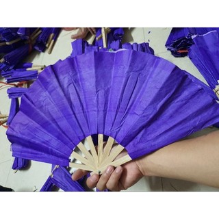 Quạt giấy màu tím