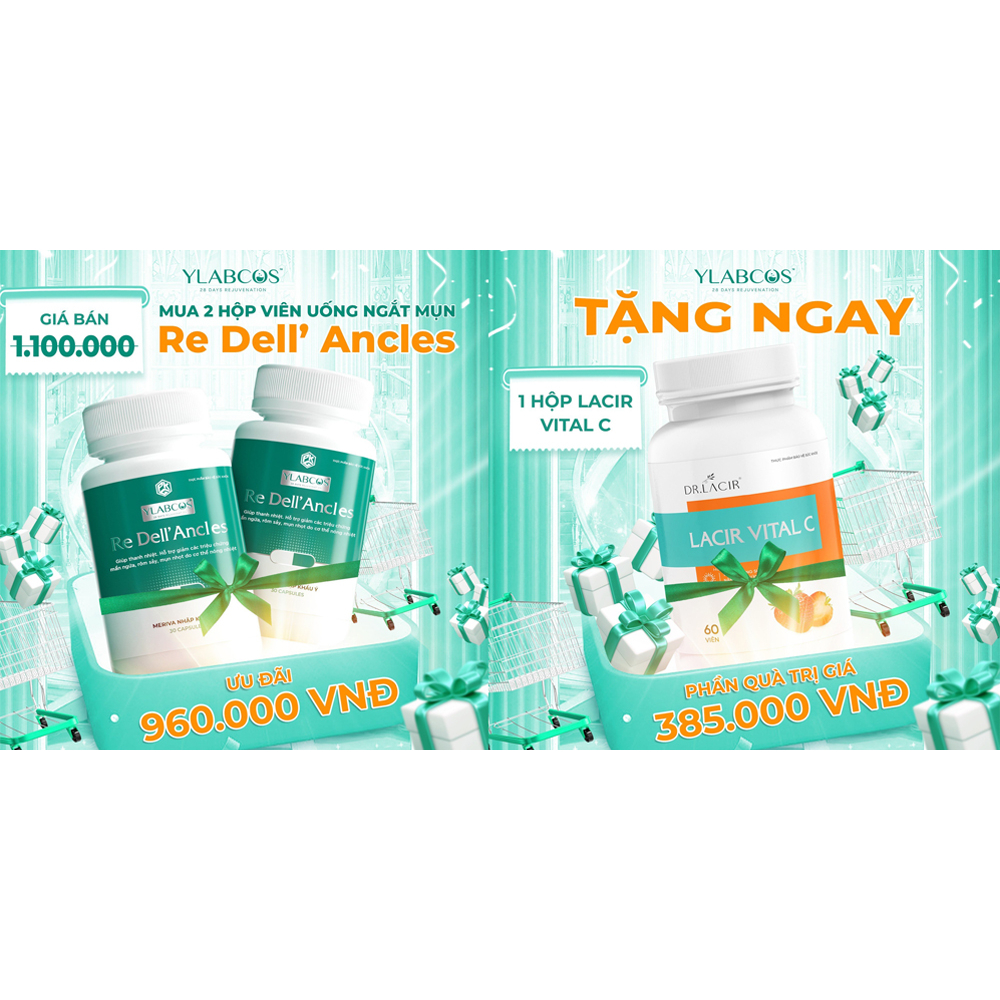 Viên Uống Ngắt Mụn Re Dell Ancles Ylabcos Dr.Lacir