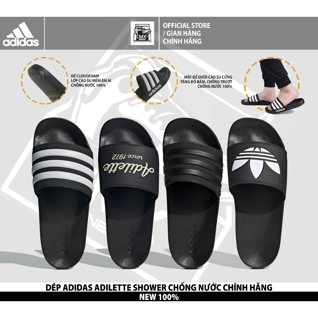 Dép Adidas Adilette SHOWER / LITE ( GZ5922 - GZ1013 ) - REAL AUTHENTIC 100%