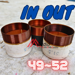 Coil bass 49.5 - 50.5 - 51.5 Lớp Trong Lớp Ngoài , coil loa bass In Out