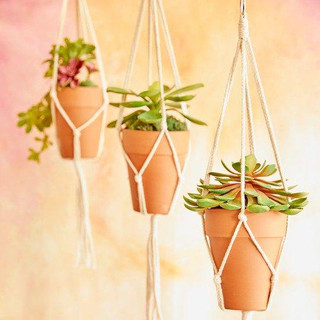 Dây treo chậu cây trang trí Macrame, decor, diy